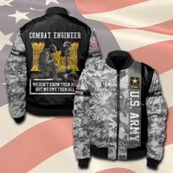 Army Branch, Land Of The Free, Because Of The Brave - Bomber Jacket