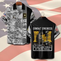 Army Branch, E 5 Army Sergeant - Short Sleeve Button Shirt