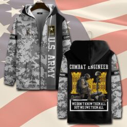 Army Branch, Defender of Freedom - Zip Hoodie