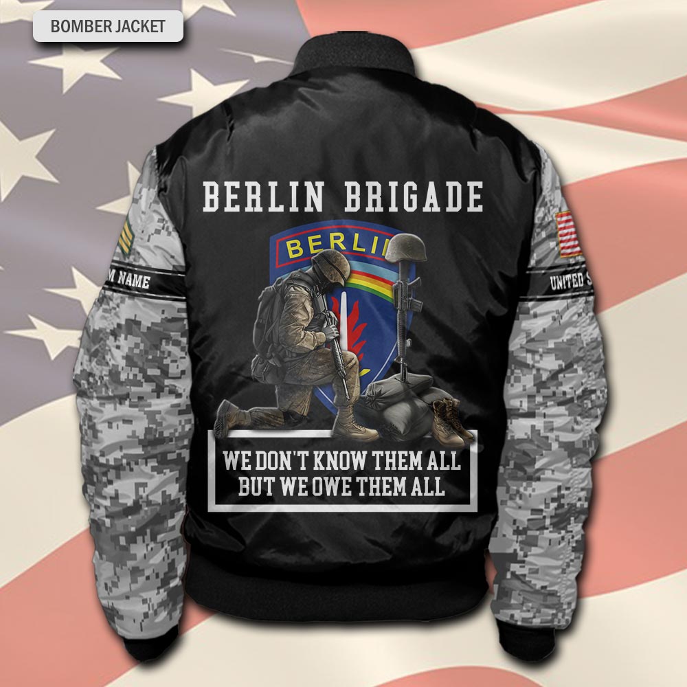 Army Division, Thank a Veteran - Bomber Jacket - Image 3