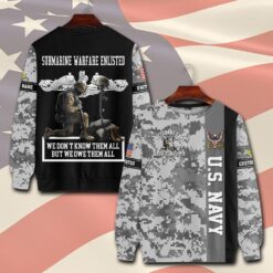 Navy Badge, Always Courageous - Sweatshirt