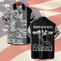 Navy Badge, American By Birth, Veteran By Choice - Short Sleeve Button Shirt