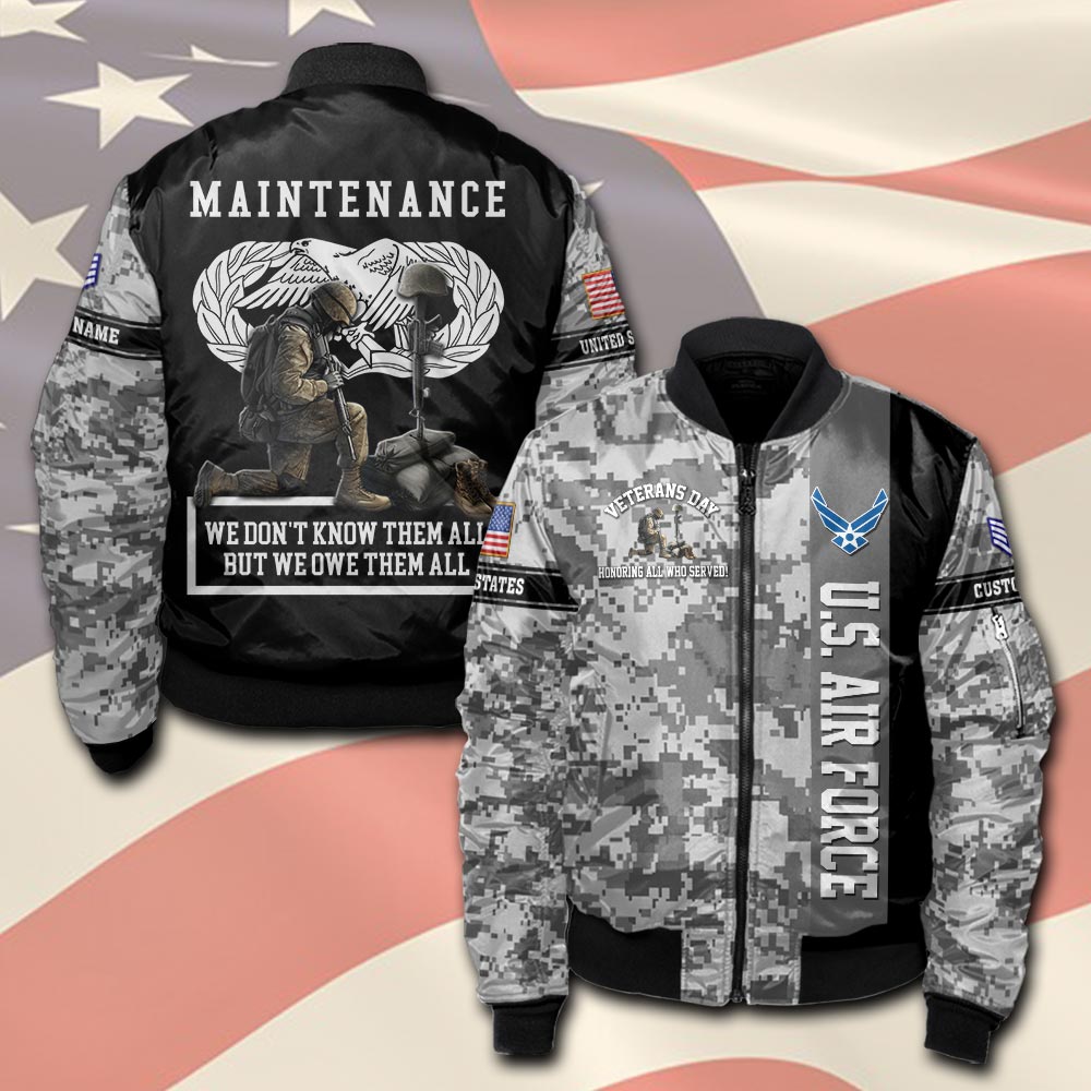 Air Force Badge, E 8 Air Force Senior Master Sergeant - Bomber Jacket