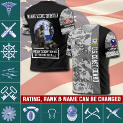 Coast Guard Rating, Remember - Honor - Respect - T-Shirt