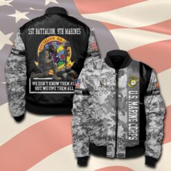 Marine Battalions, No One Fights Alone - Bomber Jacket