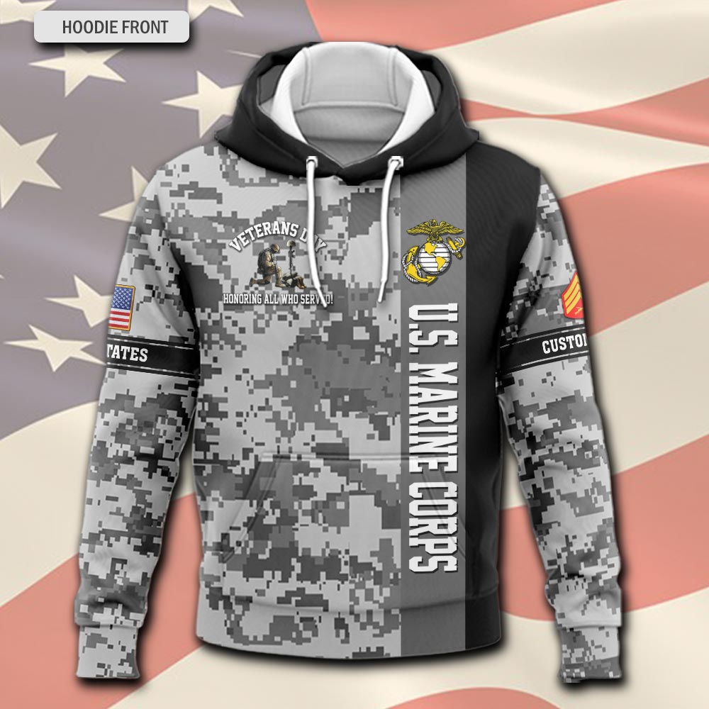 Marine Battalions, Honor The Fallen - Hoodie - Image 2