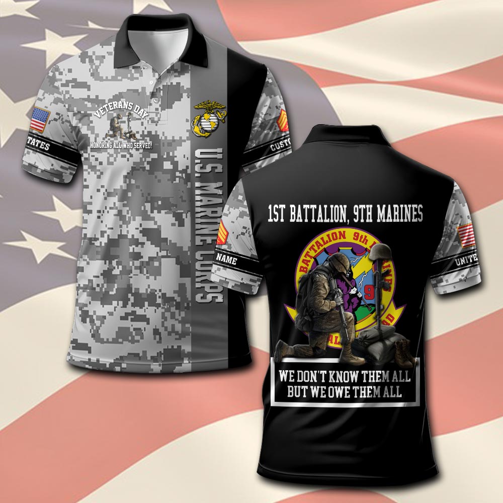 Marine Battalions, Defender of Freedom - Polo Shirt