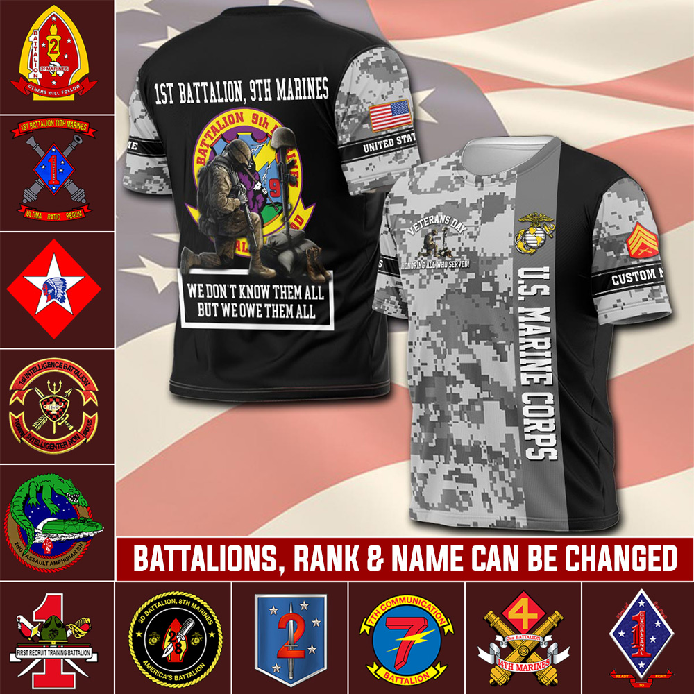 Marine Battalions, O 3 Marines Captain - T-Shirt