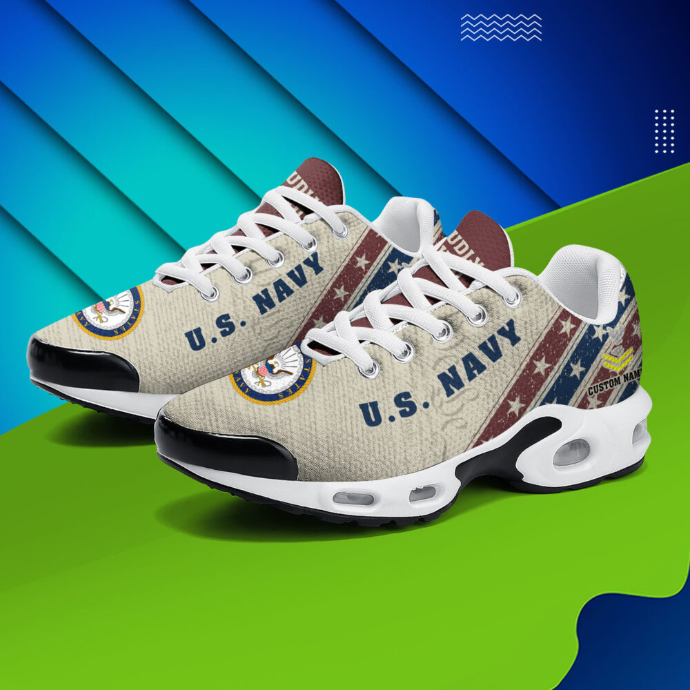 US Navy, Honor, Duty, Service - Air Max Plus Shoes - Image 3