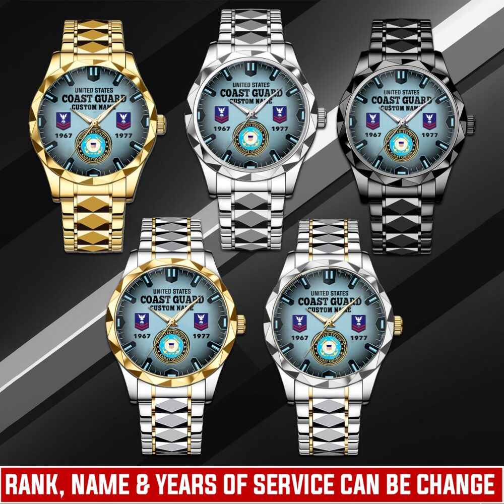 US Coast Guard, E 3 White - C-Style Watch
