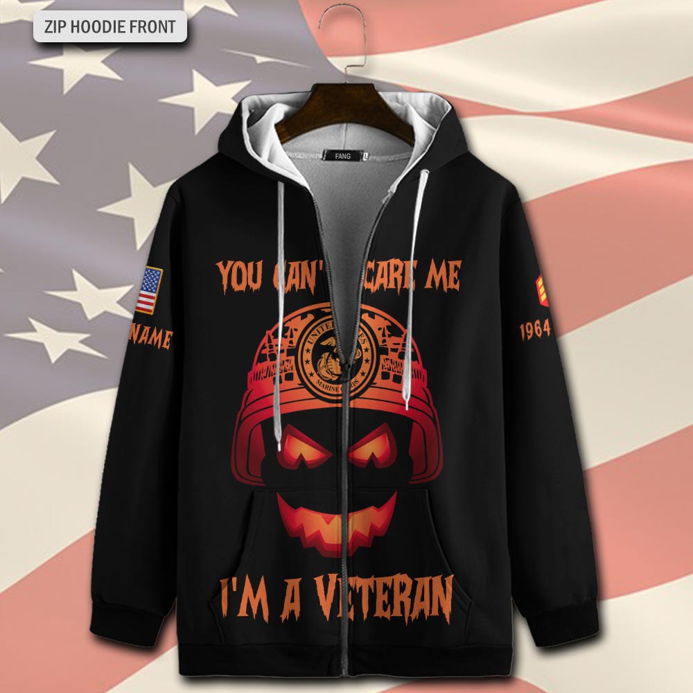 US Marine Corps, W 4 Marines Chief Warrant Officer 4 - Zip Hoodie - Image 2
