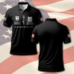 US Coast Guard, E 3 Blue - Polo Shirt