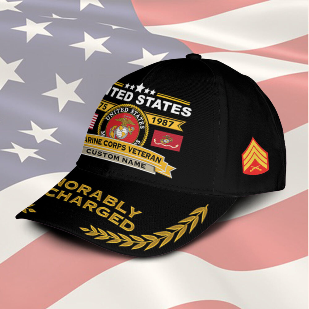 US Marine Corps, E 8 Marines Master Sergeant - Classic Cap - Image 2