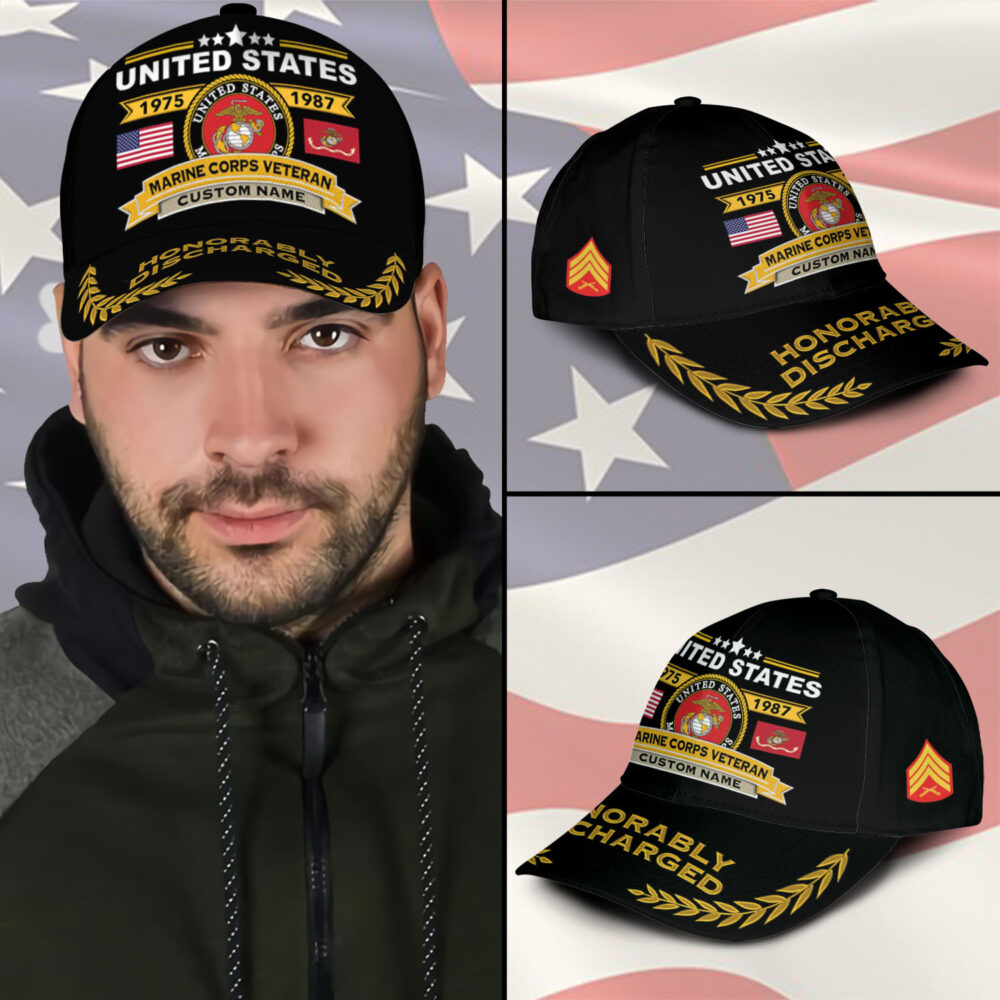 US Marine Corps, E 8 Marines Master Sergeant - Classic Cap - Image 3
