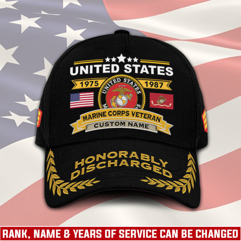 US Marine Corps, E 8 Marines Master Sergeant - Classic Cap