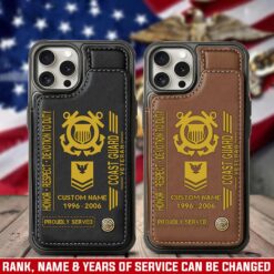 US Coast Guard, Lest We Forget - Leather Flip Phone Case