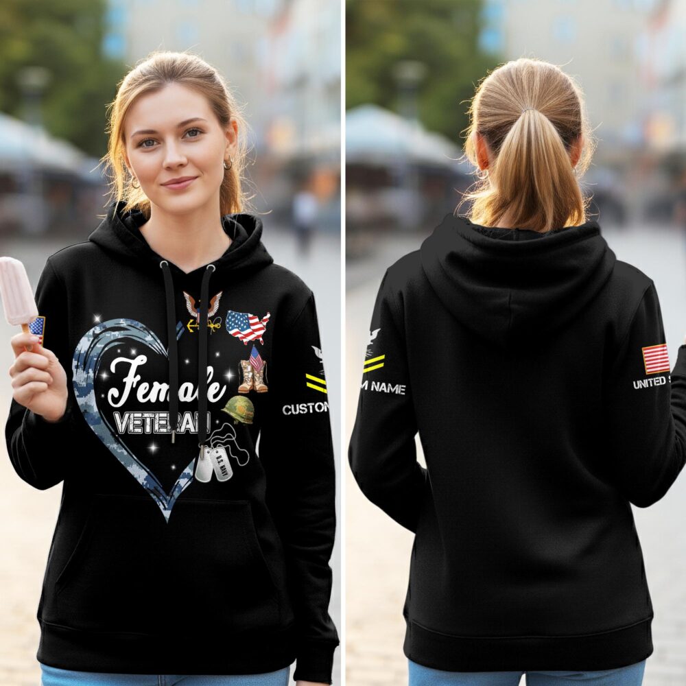 US Navy, E 6 Red - Women Hoodie