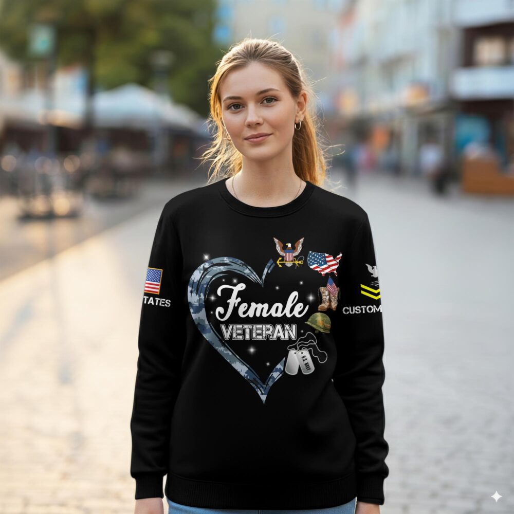 US Navy, Defender of Freedom - Women Sweatshirt - Image 2