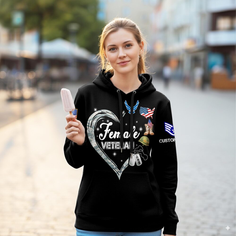 US Air Force , E 7 Air Force First Sergeant - Women Hoodie - Image 2