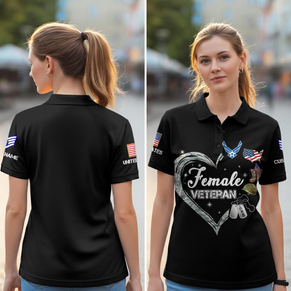 US Air Force , O 3 Air Force Captain - Women Polo Shirt