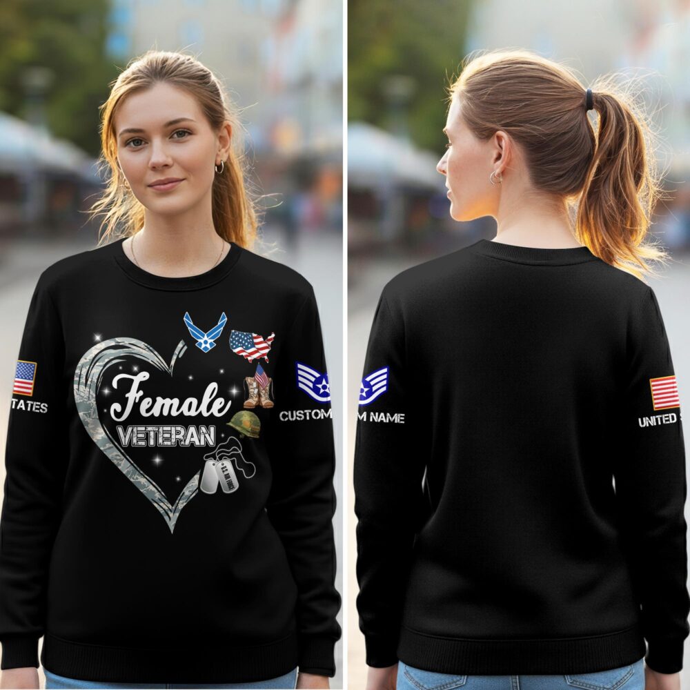US Air Force , E 9 Air Force Command Chief Master Sergeant - Women Sweatshirt
