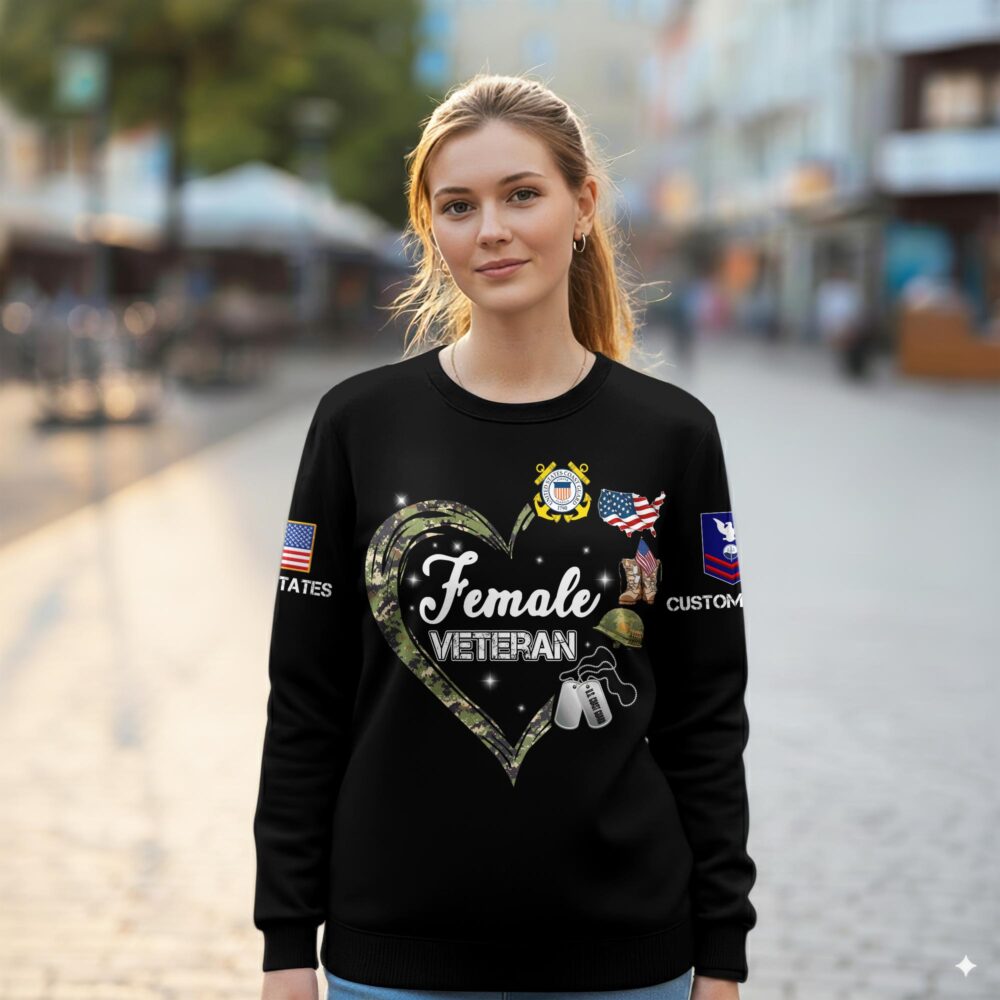 US Coast Guard, E 3 Blue - Women Sweatshirt - Image 2