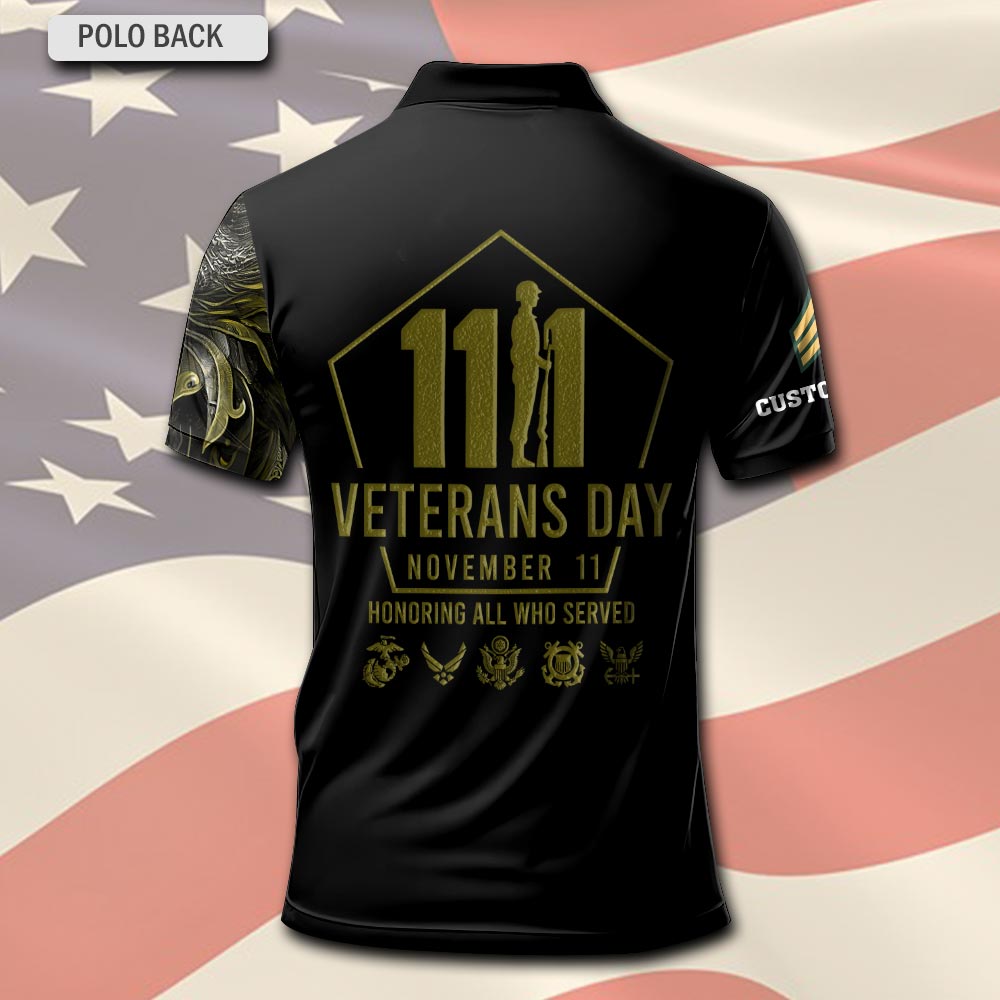 US Army, E 7 Army Master Specialist - Polo Shirt - Image 3