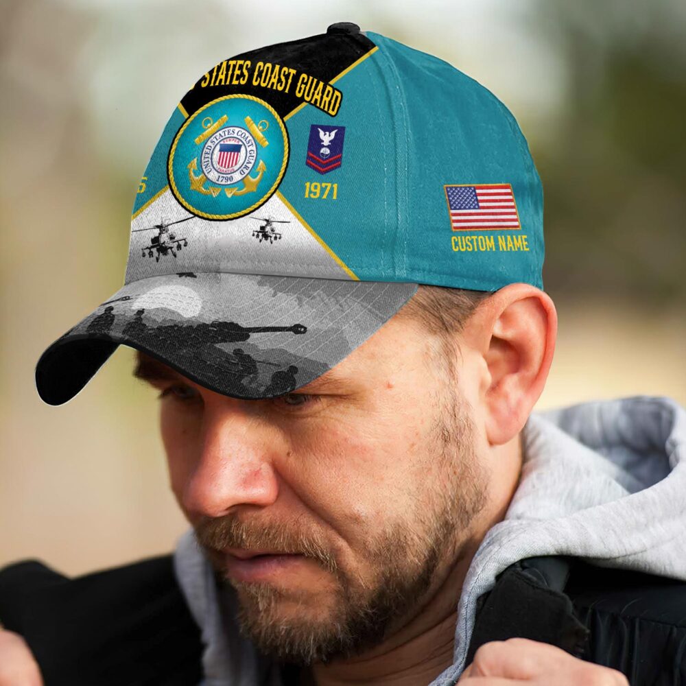 US Coast Guard, E 5 Gold - Classic Cap - Image 3