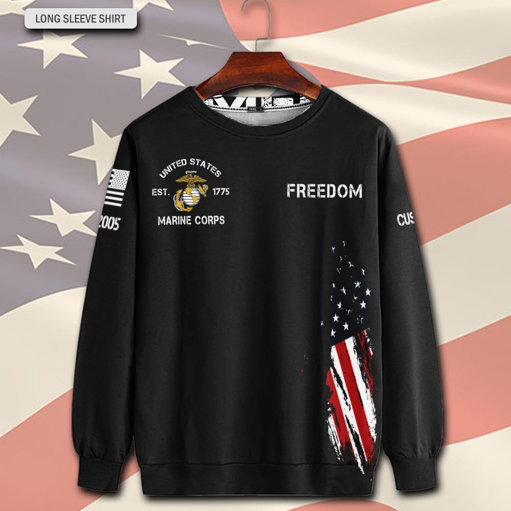 US Marine Corps, Freedom Isn't Free - Sweatshirt - Image 2