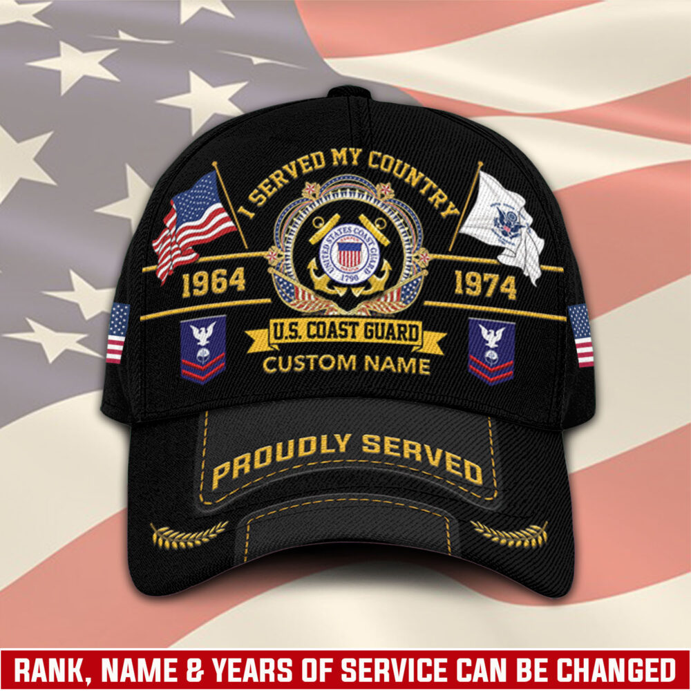 US Coast Guard, Honor, Duty, Service - Classic Cap