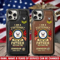 US Navy, Once A Sailor, Always A Sailor - Leather Flip Phone Case