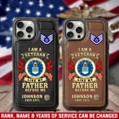 US Air Force , E 9 Air Force Chief Master Sergeant - Leather Flip Phone Case