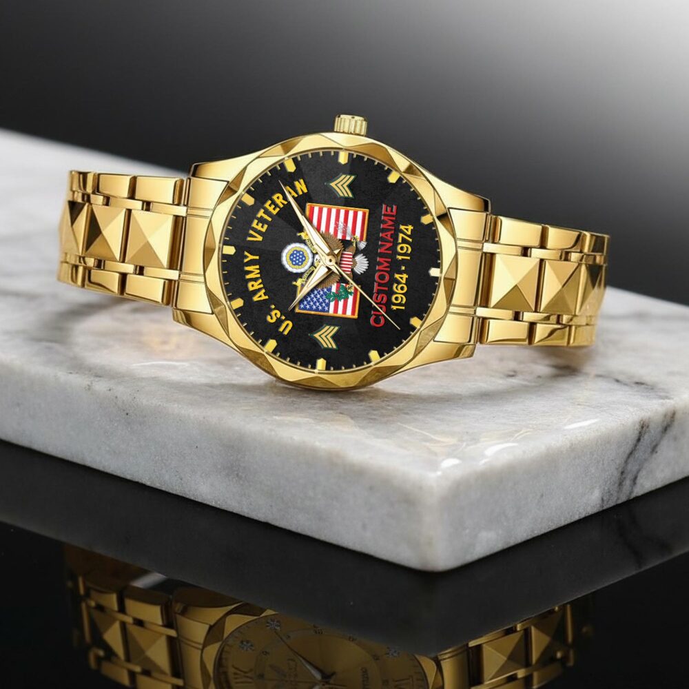 US Army - Diamond-Cut Bezel Watch - Image 2