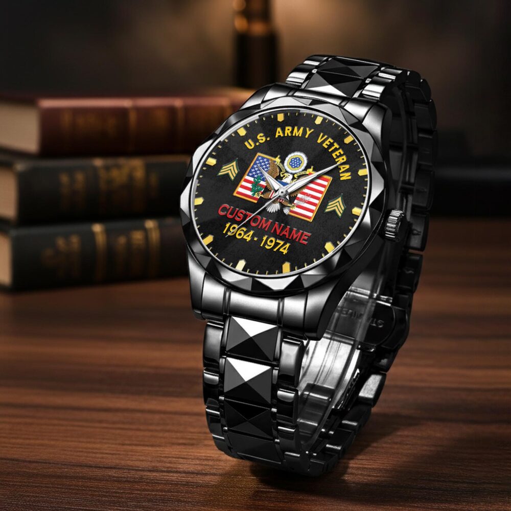 US Army - Diamond-Cut Bezel Watch - Image 3