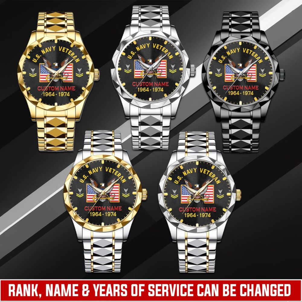 US Navy, E 3 Red - C-Style Watch