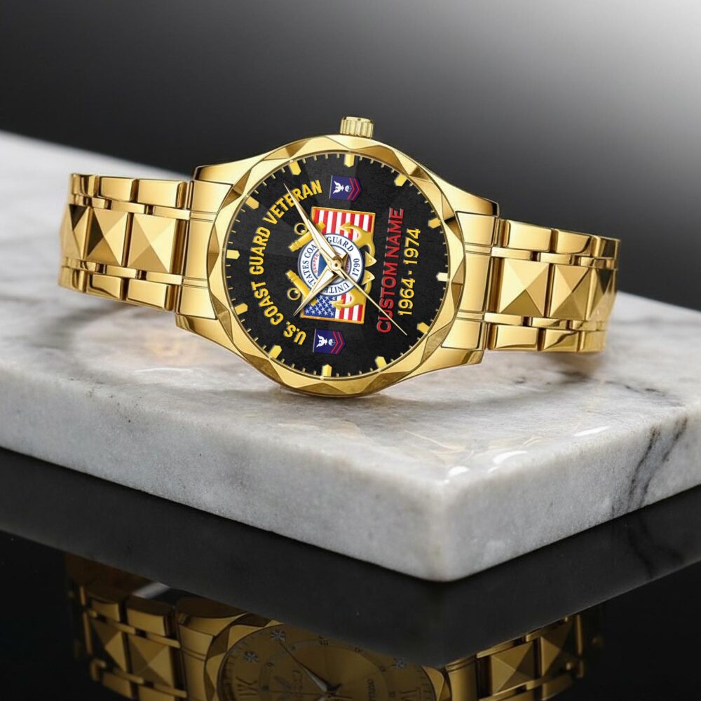 US Coast Guard, E 4 Gold - C-Style Watch - Image 2