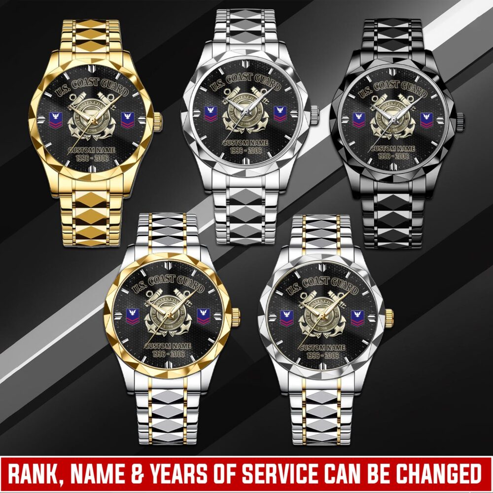 US Coast Guard, E 9 Gold - C-Style Watch