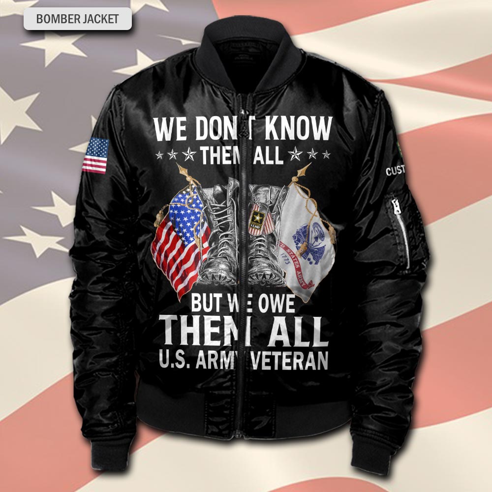 US Army, E 3 Army Private First Class - Bomber Jacket - Image 2