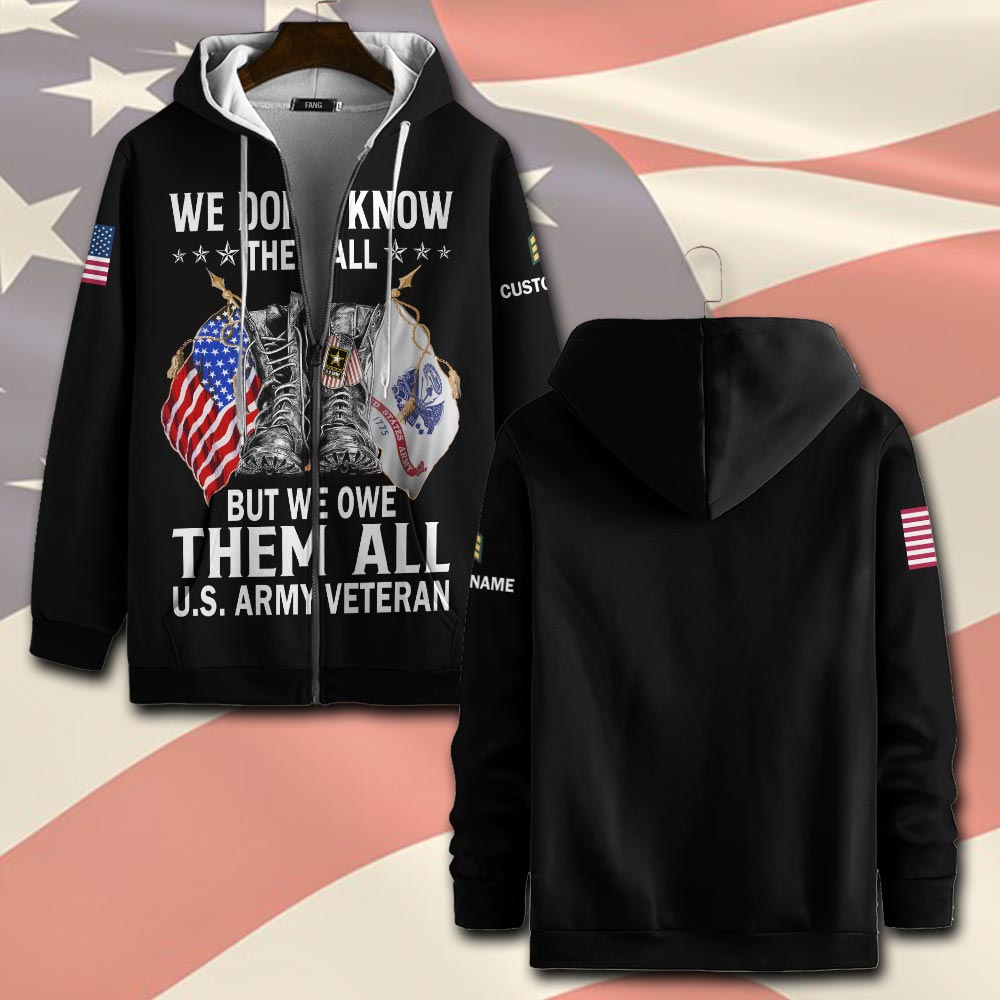 US Army, I Walked The Walk - Zip Hoodie