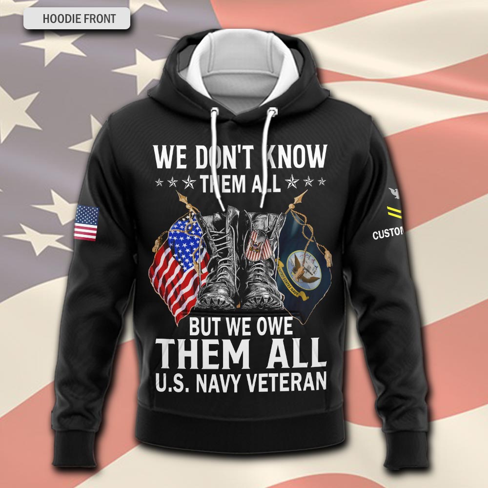US Navy, All Gave Some, Some Gave All - Hoodie - Image 2
