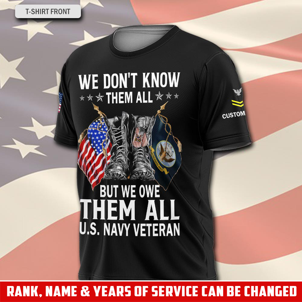 US Navy, E 9 Gold - T-Shirt - Image 2