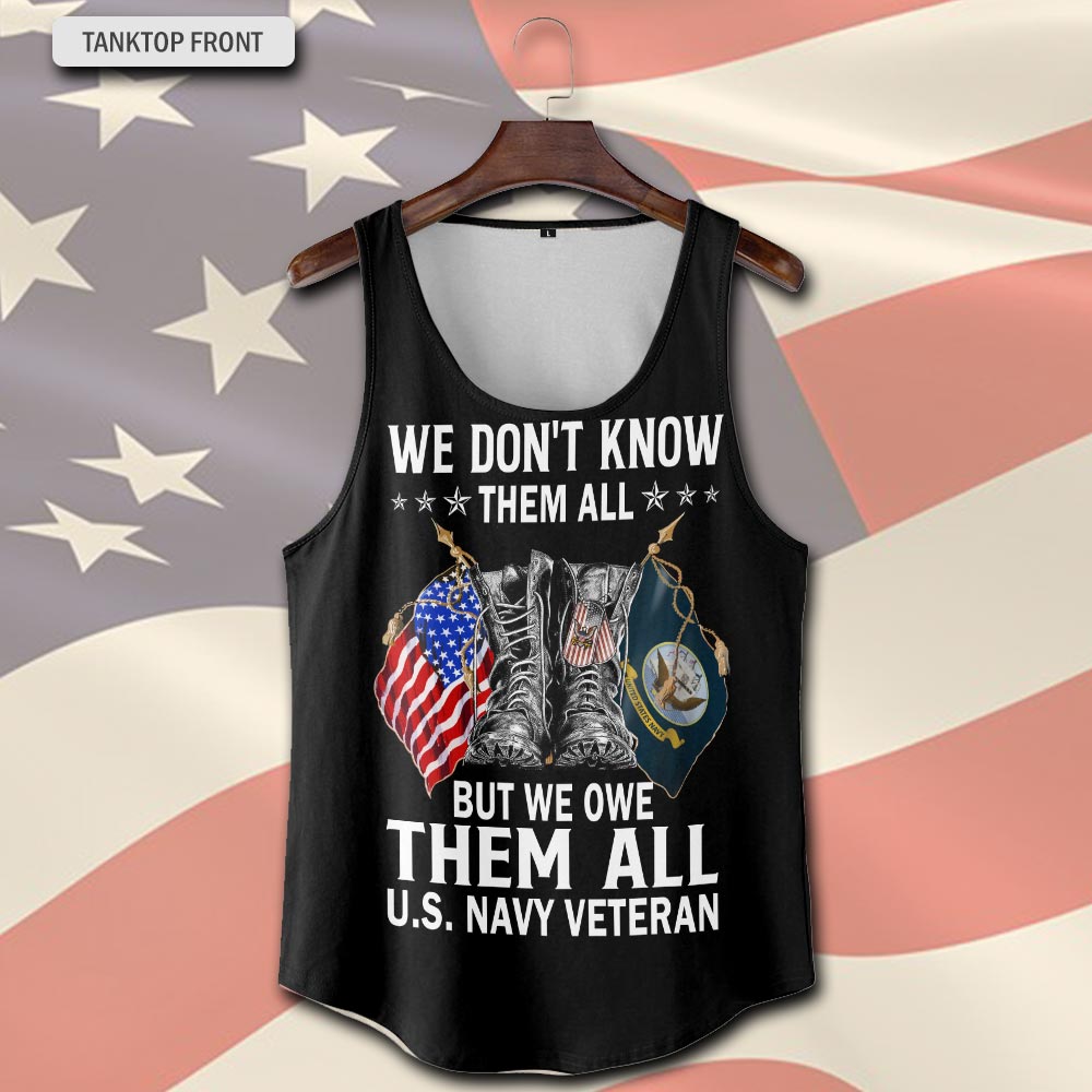 US Navy, Thank a Veteran - Tank-Top - Image 2