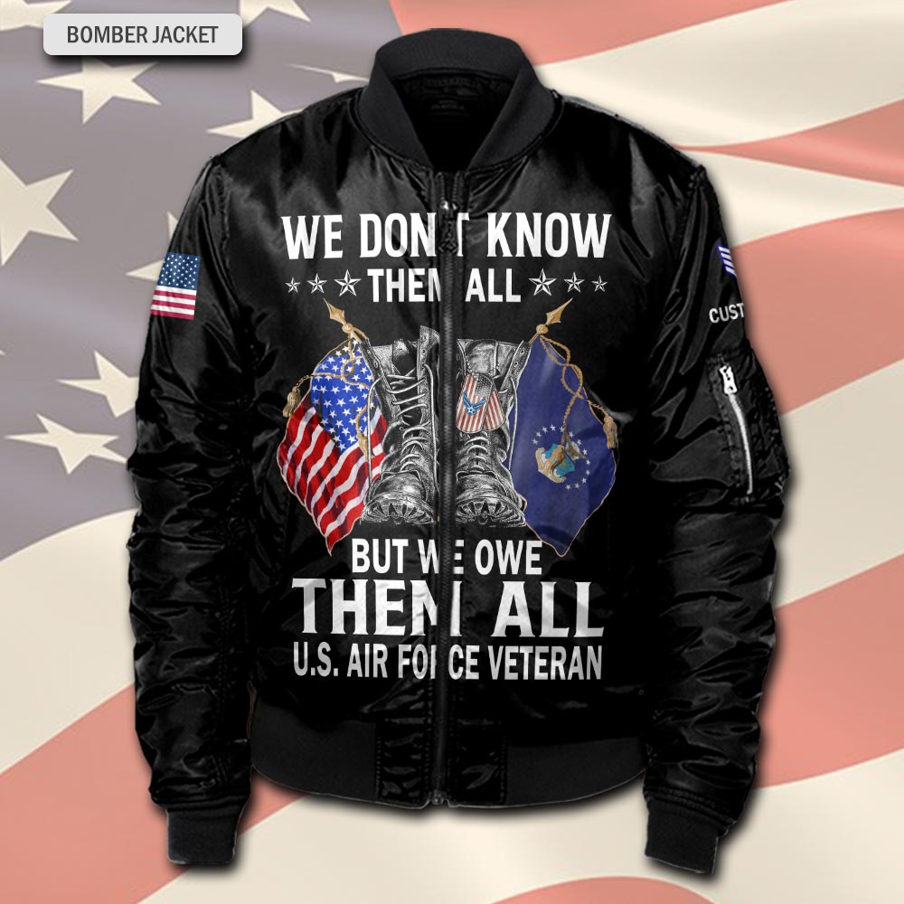 US Air Force , All Gave Some, Some Gave All - Bomber Jacket - Image 2