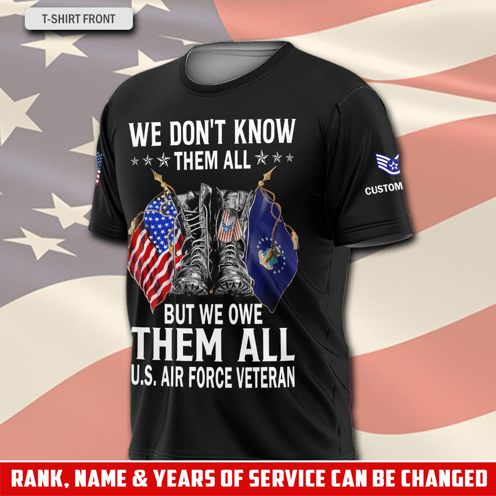 US Air Force , All Gave Some, Some Gave All - T-Shirt - Image 2