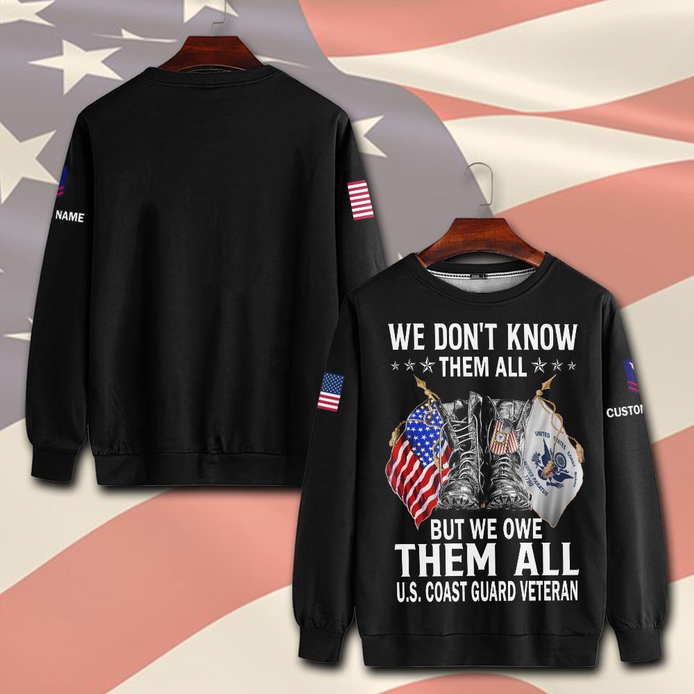 US Coast Guard, American By Birth, Veteran By Choice - Sweatshirt