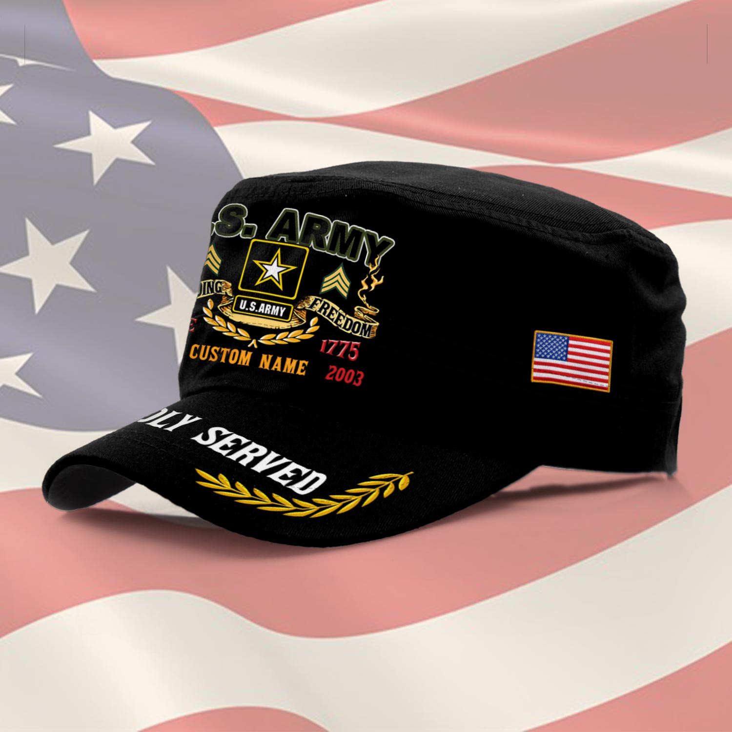 US Army, E 3 Army Private First Class - Military Cap - Image 2