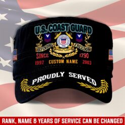 US Coast Guard, E 2 White - Military Cap