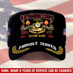 US Marine Corps, E 8 Marines First Sergeant - Military Cap