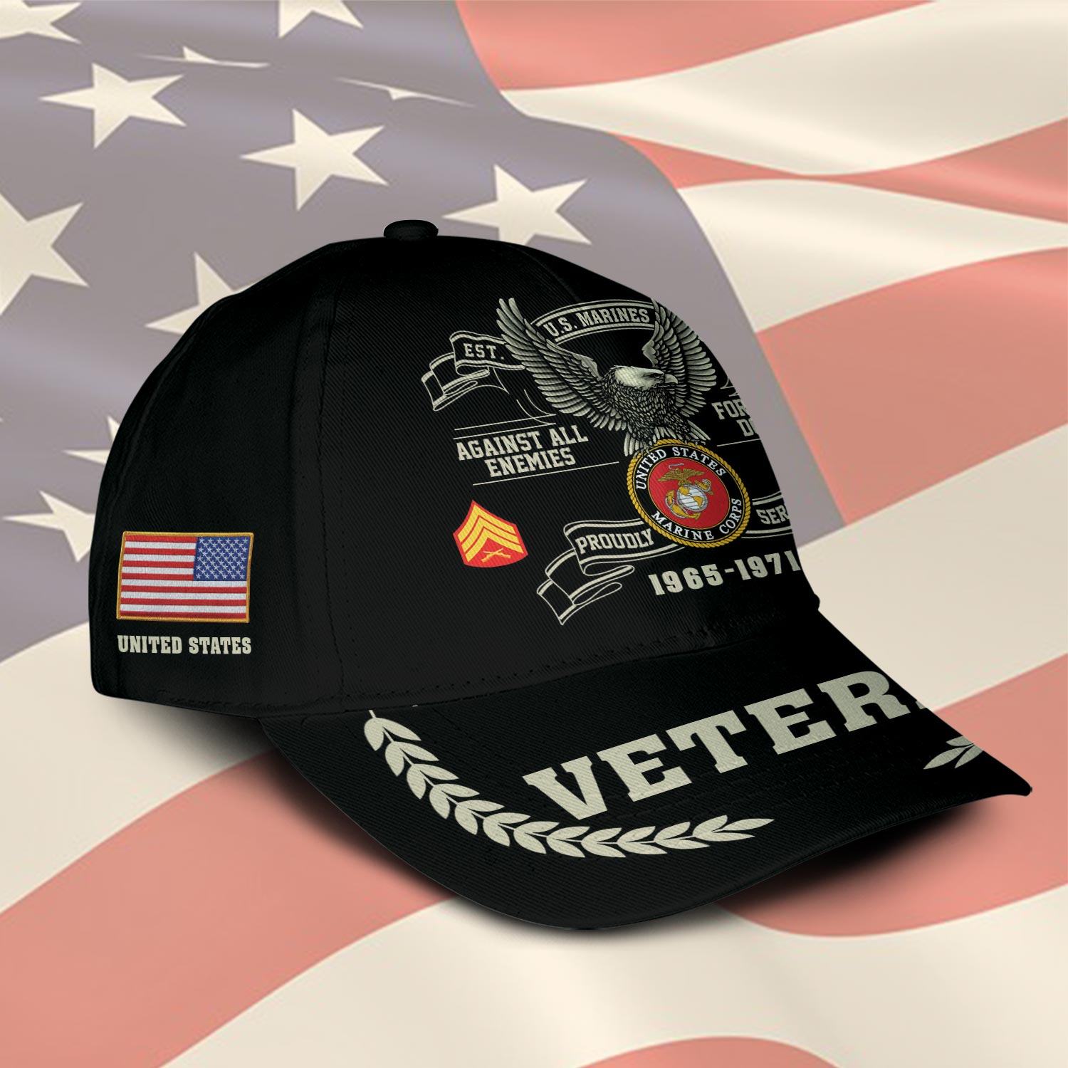 US Marine Corps, Honoring All Who Served - Classic Cap - Image 2