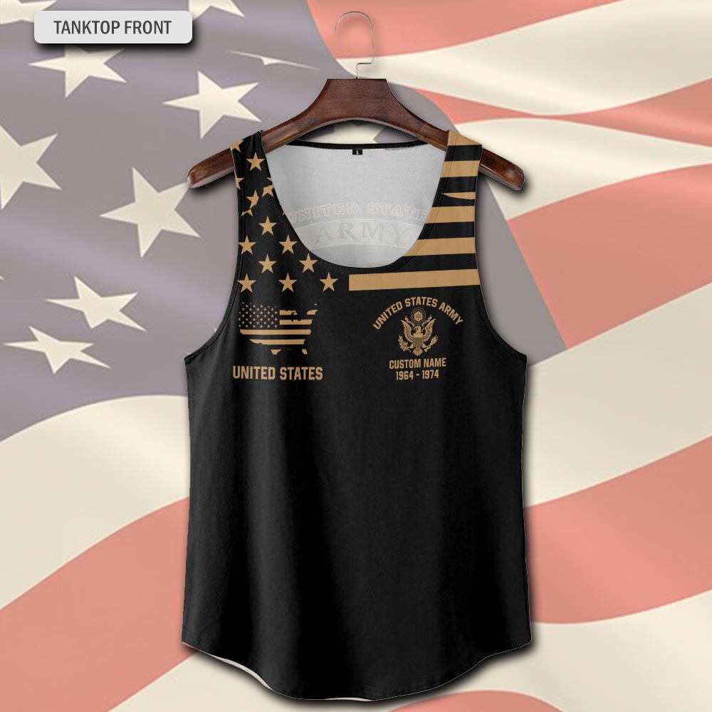 US Army, American By Birth, Veteran By Choice - Tank-Top - Image 2